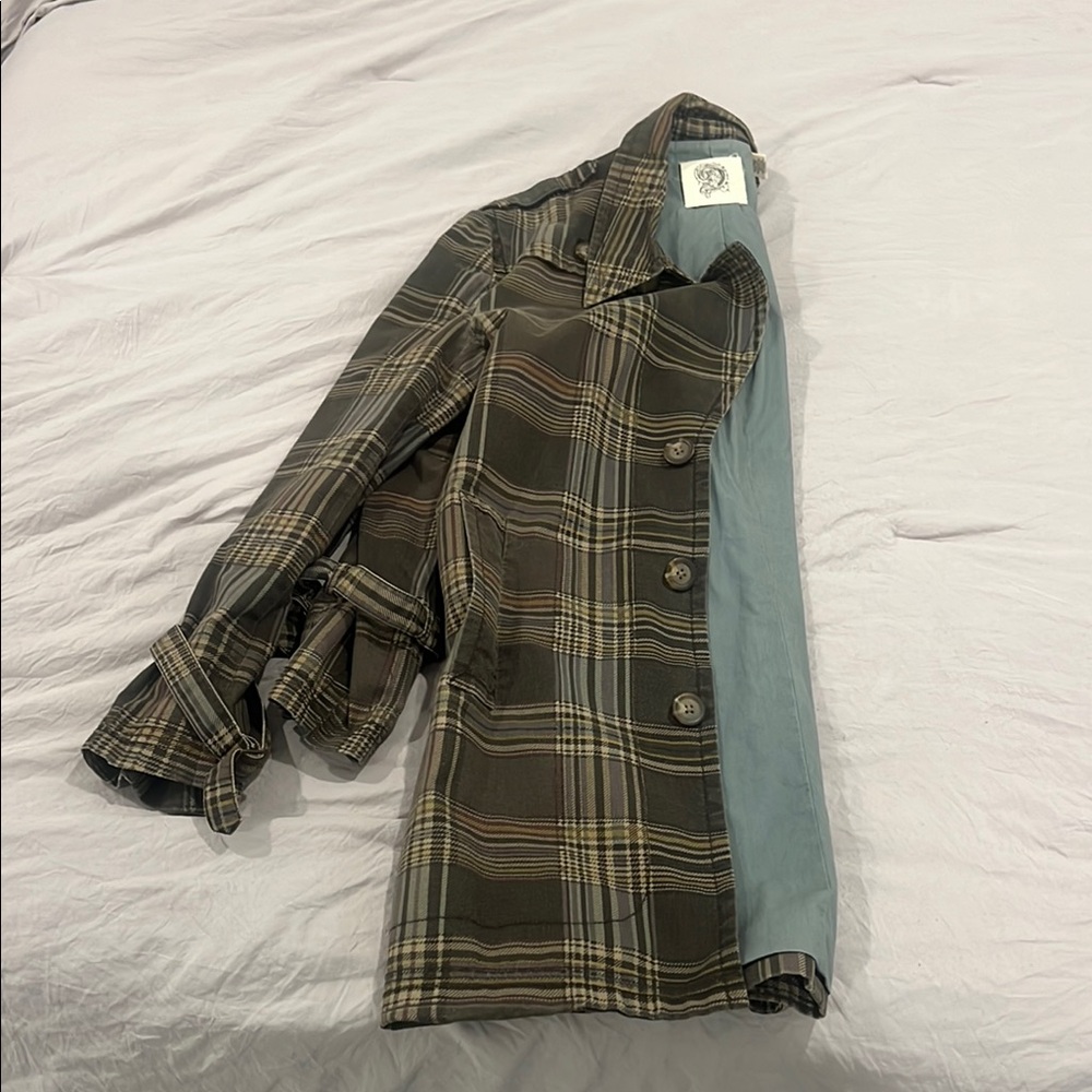 Plaid Button-Up Jacket - Picture 12 of 13
